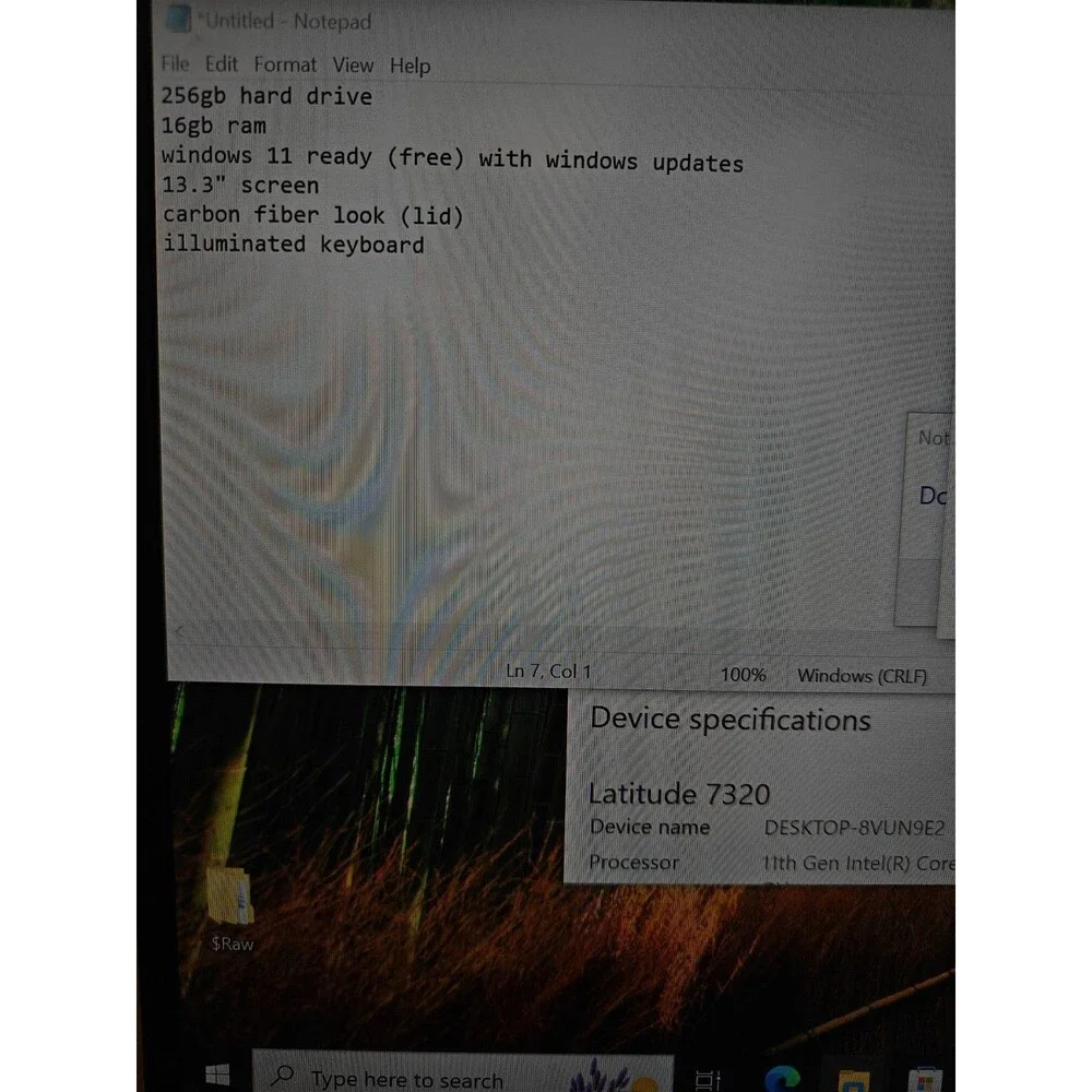 Dell Latitude 7320 i7-1185G7 16GB 3.00GHz 256GB SSD Win 11